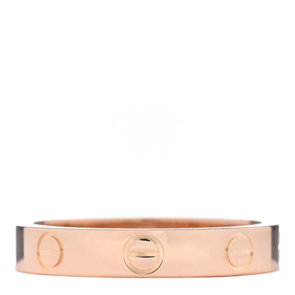 Cartier 18K Pink Gold 3.5mm LOVE Wedding Band Ring 55 7.25 3 of 4
