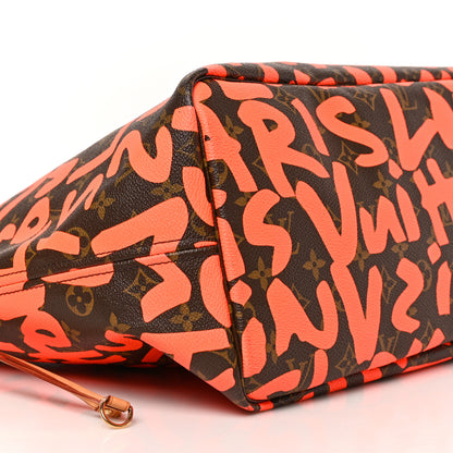 Louis Vuitton Monogram Graffiti Neverfull GM Orange 7 of 8