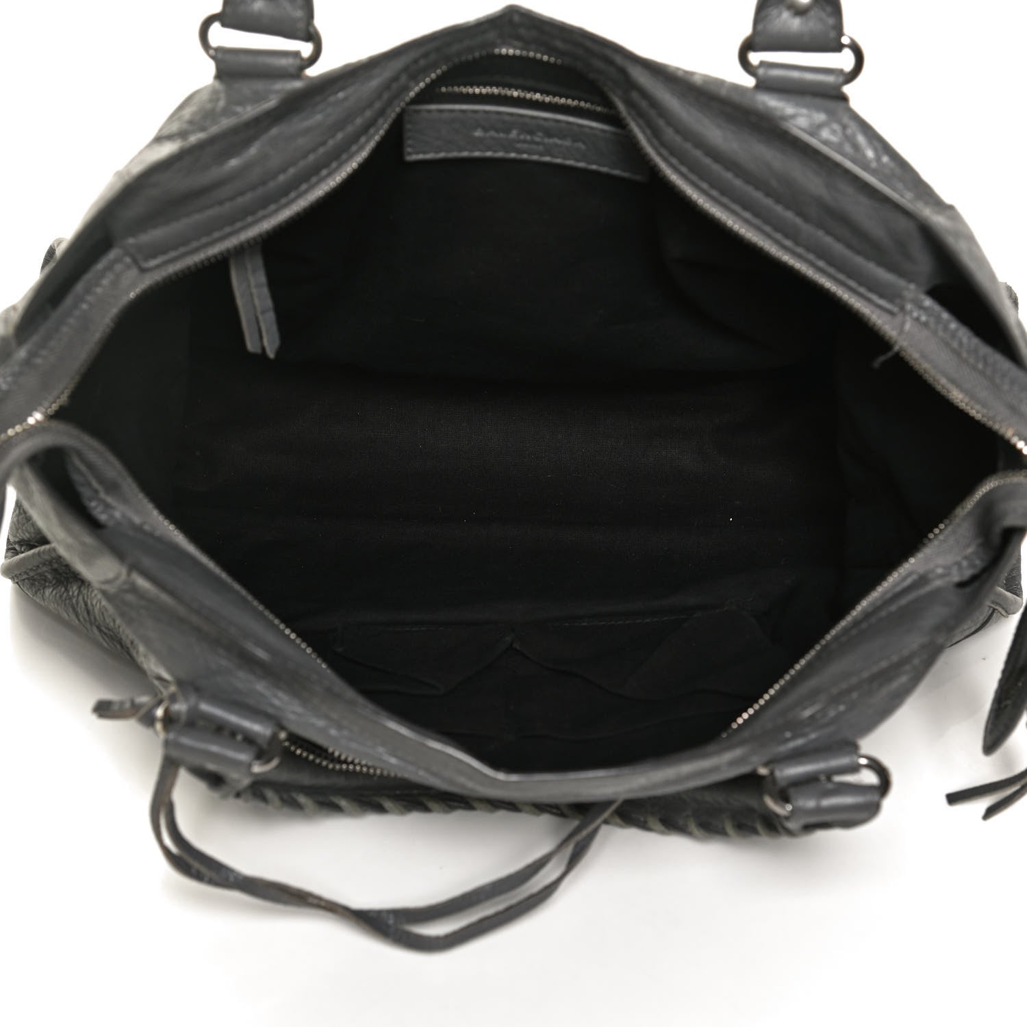 Balenciaga Agneau Silver Metallic Edge Hardware City Gris Cendre 4 of 12