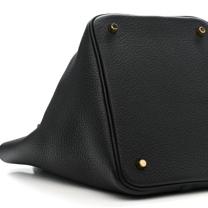 Hermes Taurillon Clemence Picotin Lock 22 MM Black 9 of 10