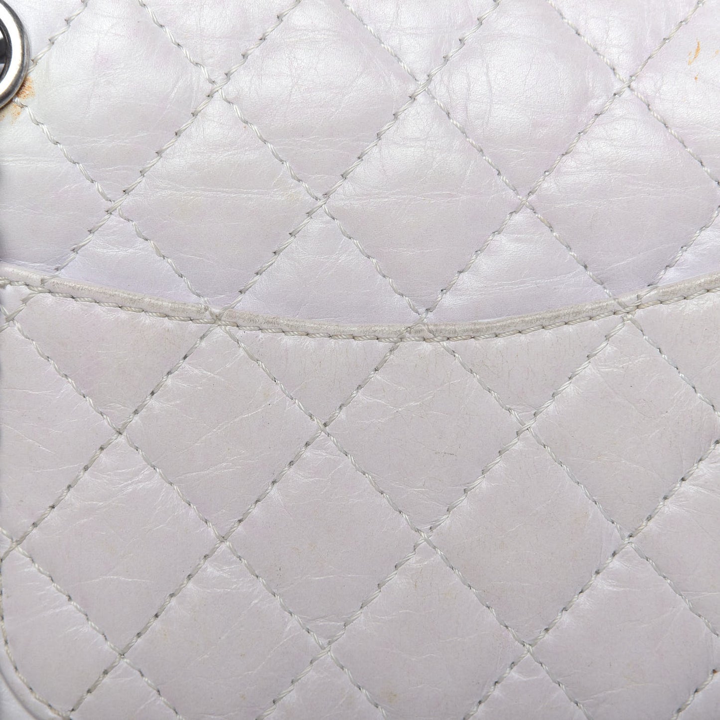 Aged Calfskin 50th Anniversary 2.55 Reissue 224 Flap White