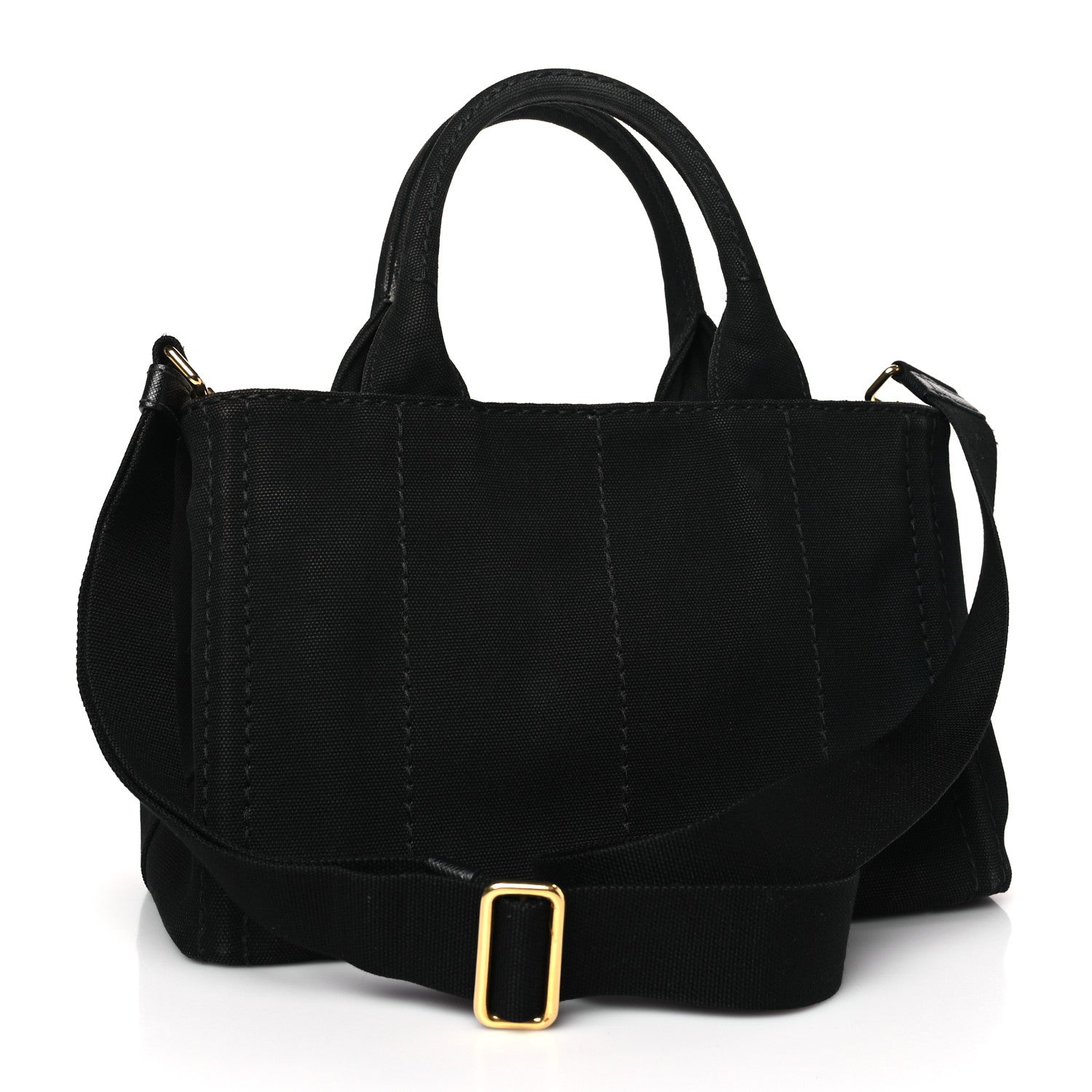 Prada Canapa Small Logo Tote Black 3 of 9