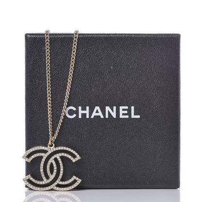 Chanel Crystal CC 100 Anniversary Necklace Gold 6 of 6
