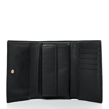 Gucci Guccissima Continental Flap Wallet Black 5 of 13