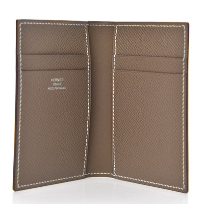 Hermes Epsom MC2 Euclide Card Holder Case Etoupe 5 of 7