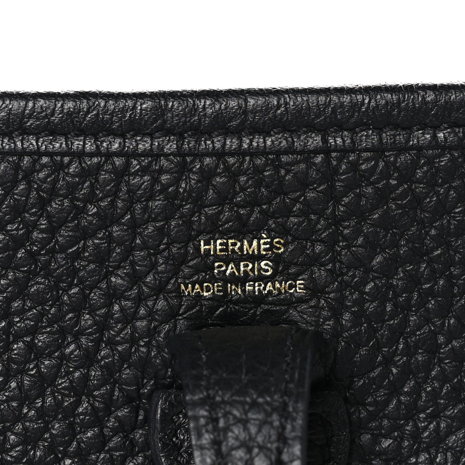 Hermes Taurillon Clemence Evelyne TPM Black 7 of 9