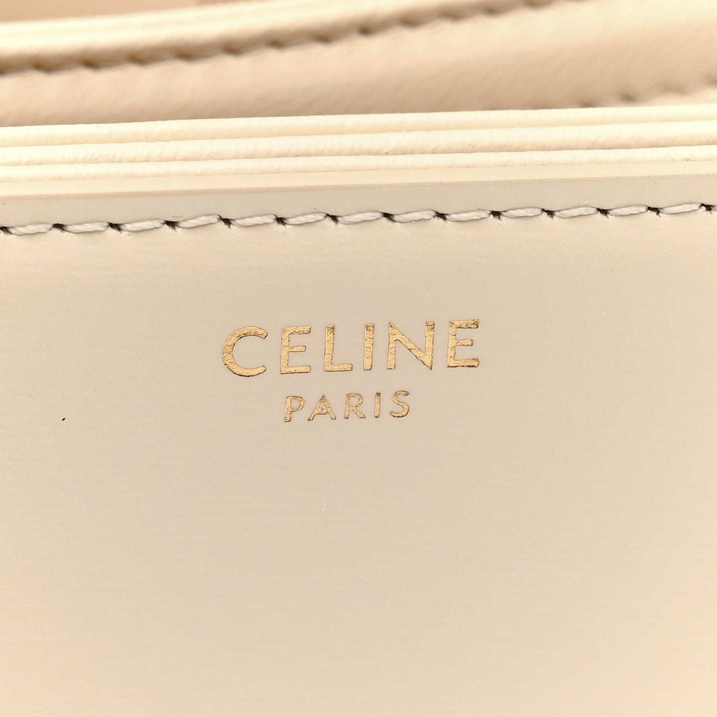 Shiny Calfskin Small Triomphe Vanilla