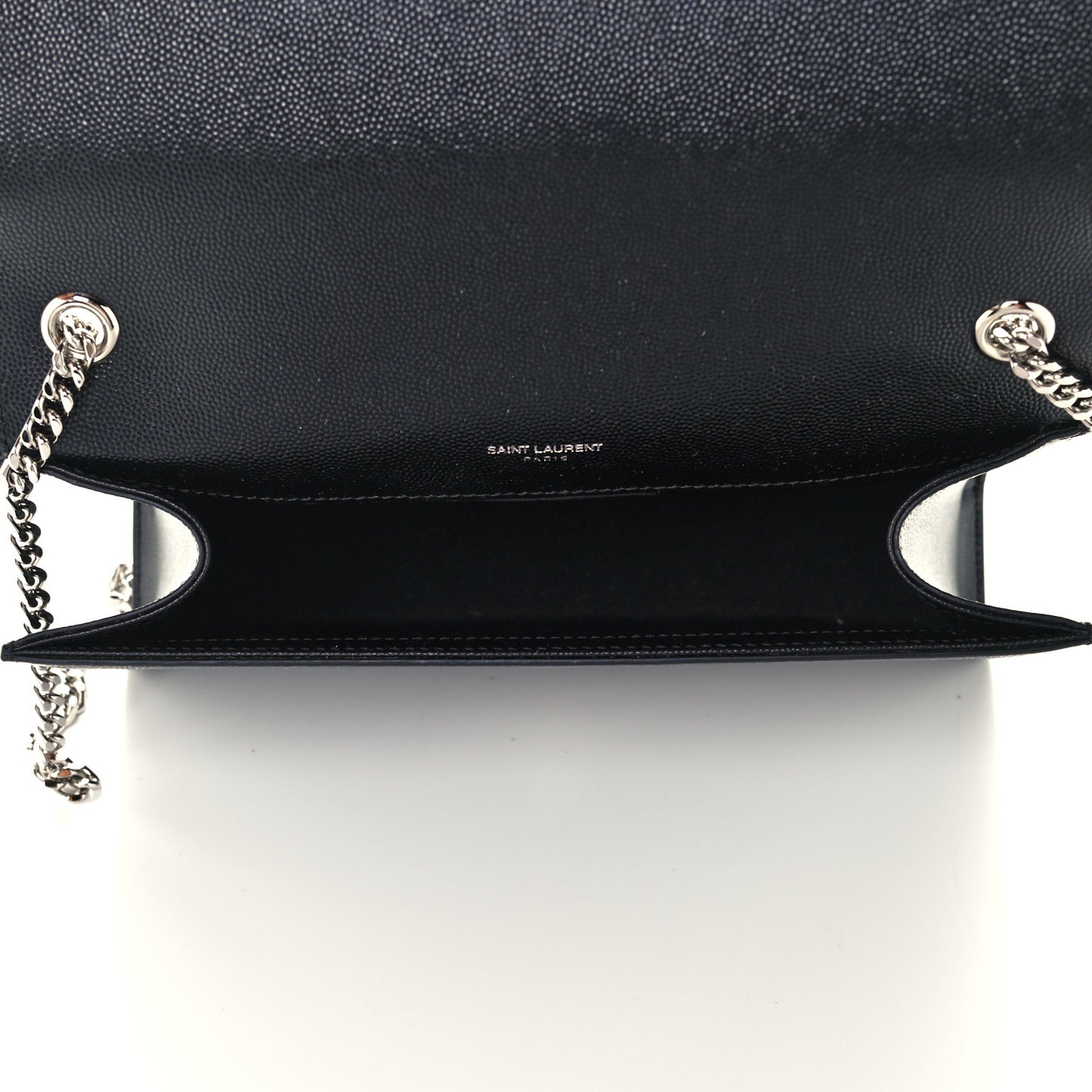 Grain De Poudre Medium Classic Monogram Kate Satchel Black