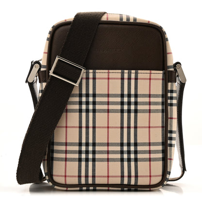 Burberry Vintage Check Small Messenger Dark Brown 1 of 14