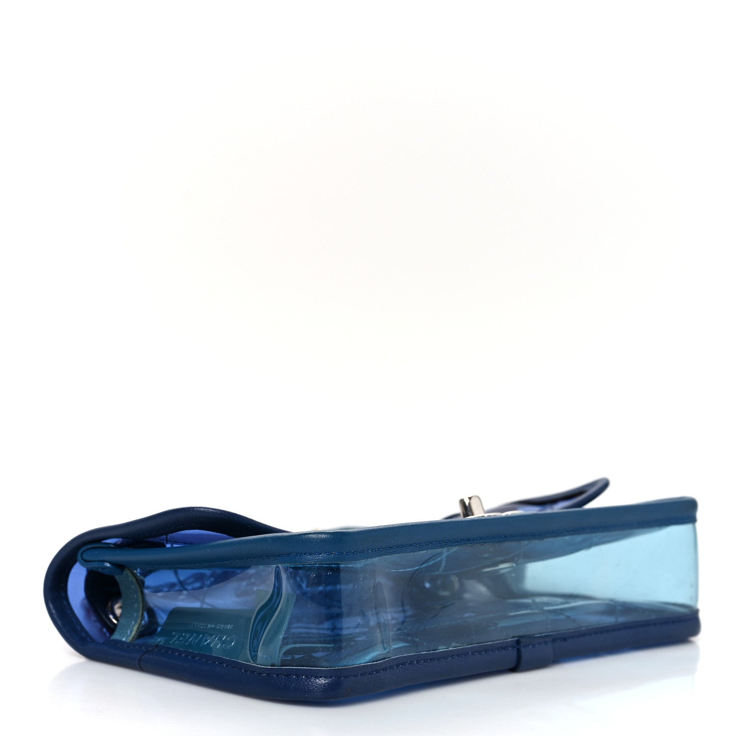 Chanel PVC Lambskin Stitched Mini Coco Splash Flap Blue 3 of 8