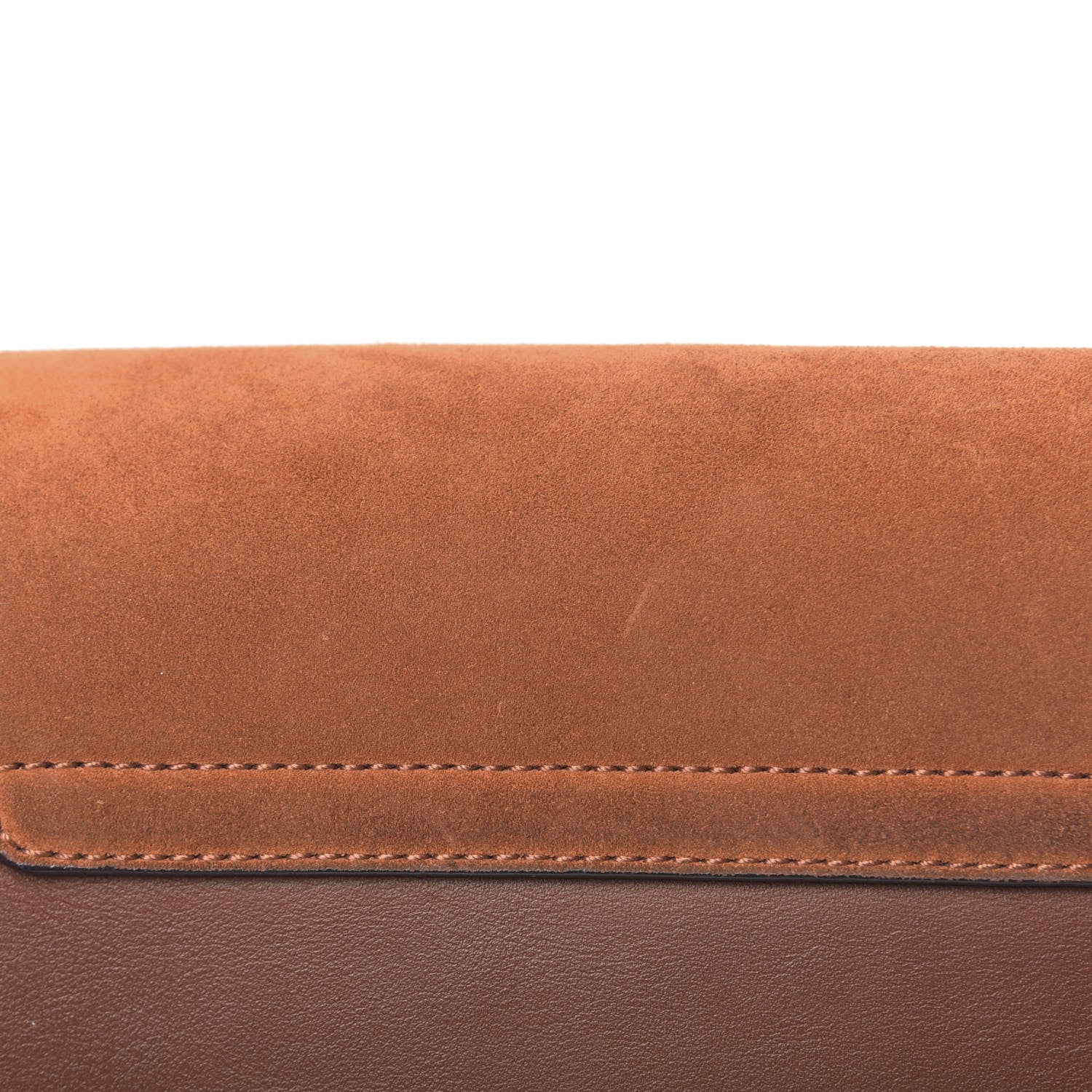 Chloe Suede Calfskin Small Faye Shoulder Bag Tobacco 7 of 12