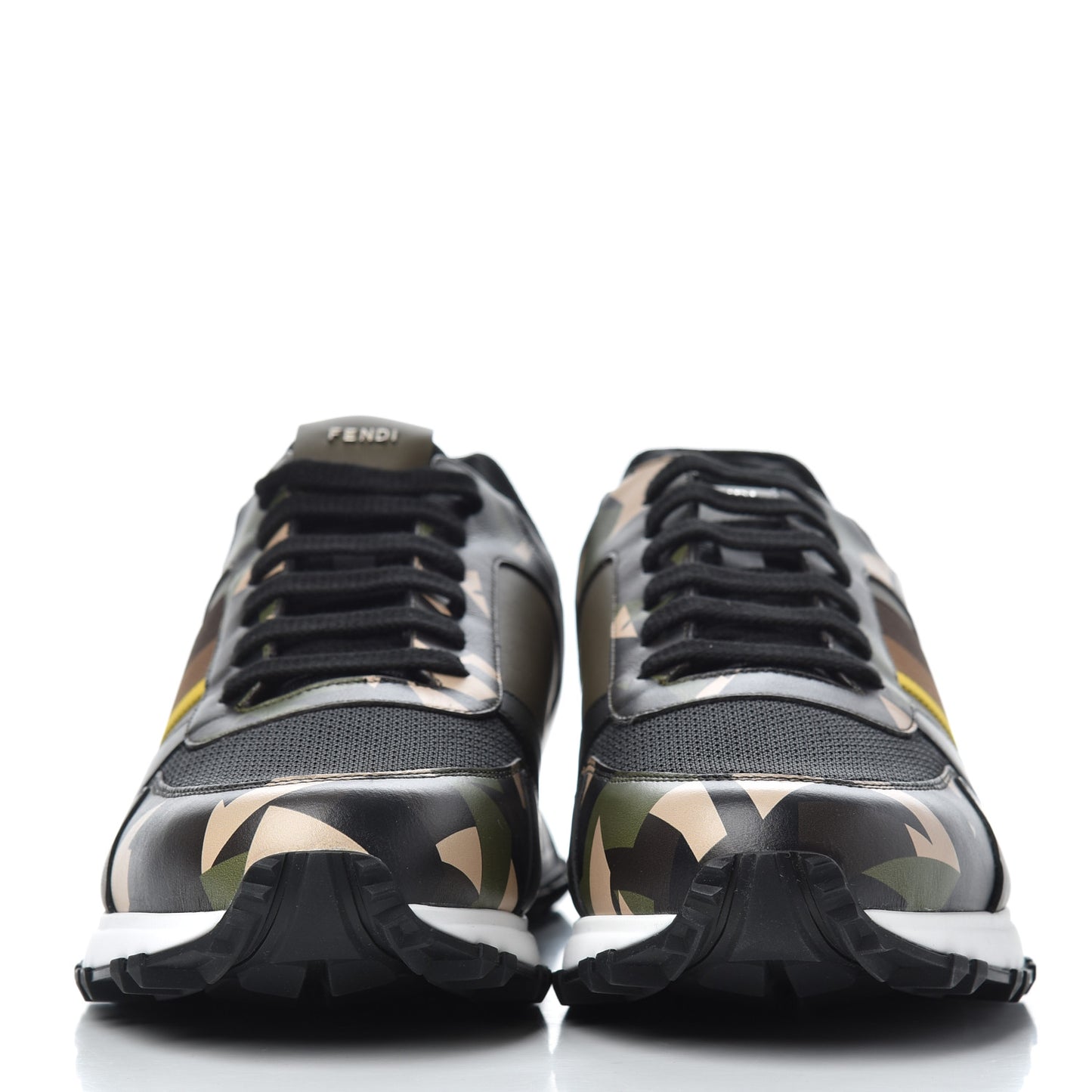 Calfskin Nylon Mens Camo Bugs Sneakers 11 Military Black Multicolor