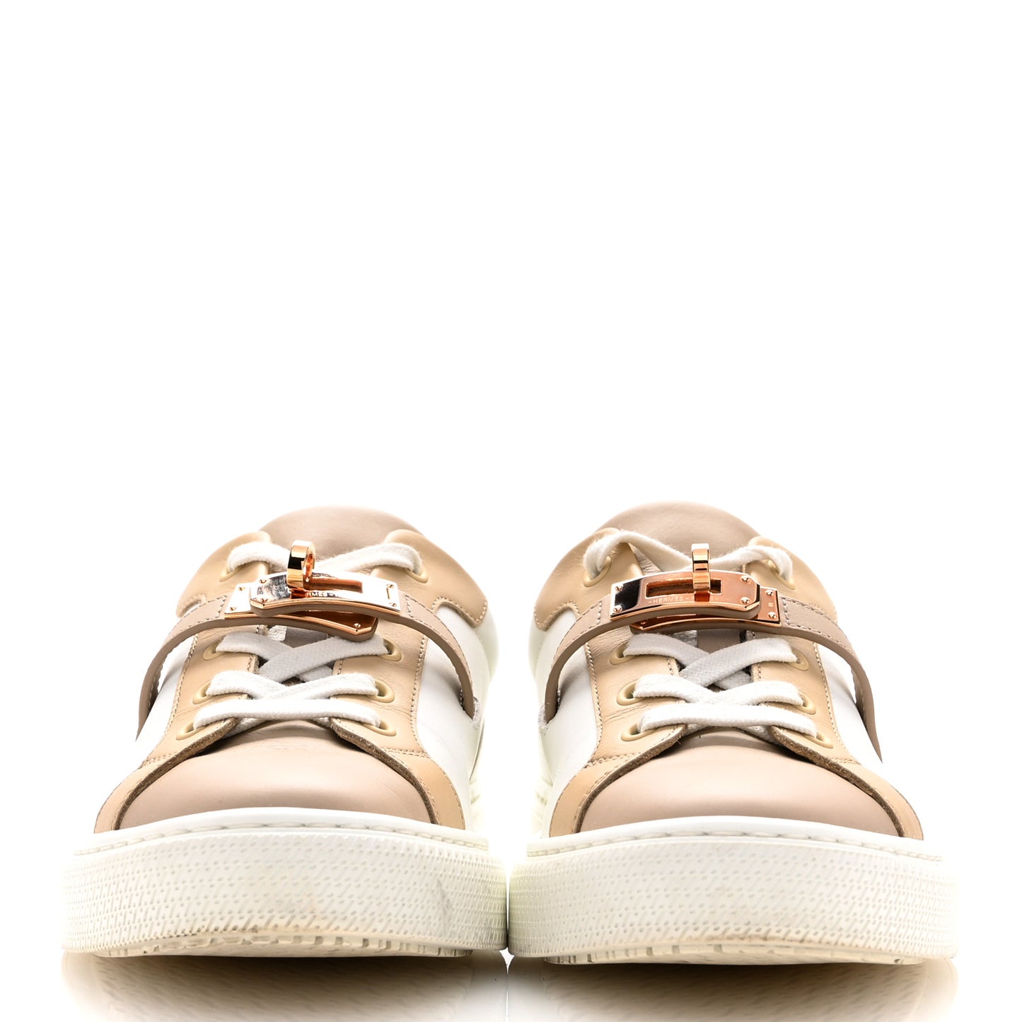 Calfskin Day Sneakers 38 Multicolor White