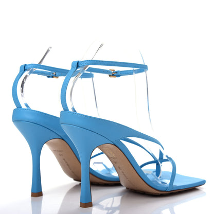 Bottega Veneta Lambskin Stretch Multi Strap 90mm Sandals 40 Sky Blue 4 of 10