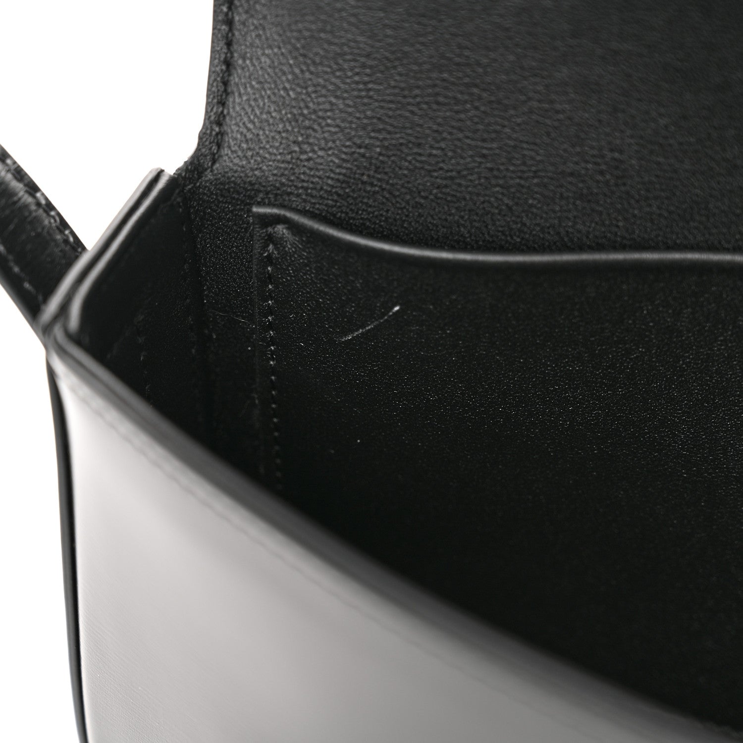 Celine Shiny Calfskin Triomphe Shoulder Bag Black 11 of 12