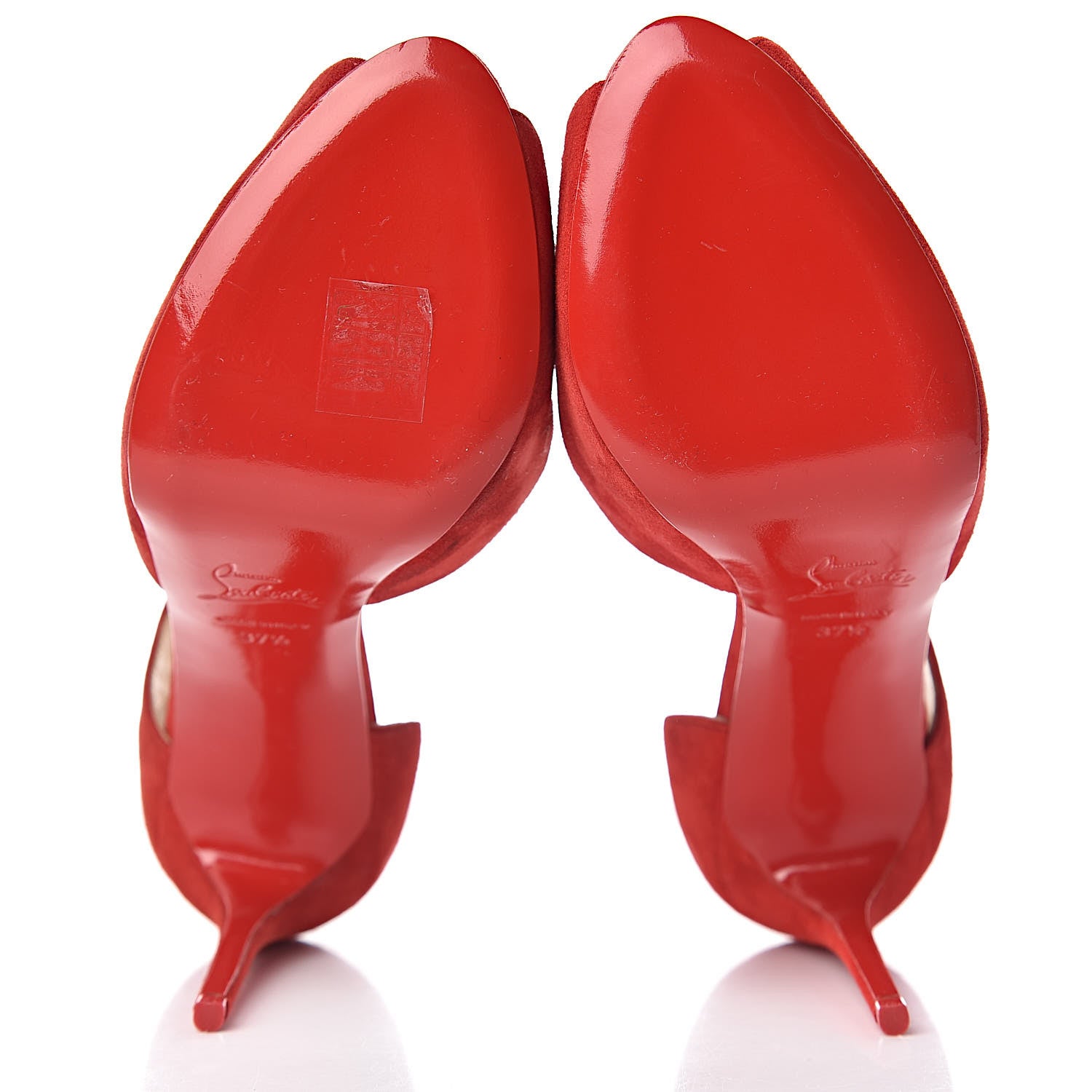 Christian Louboutin Veau Velours Catchy Two 120 Pumps 37.5 Loubi 5 of 8