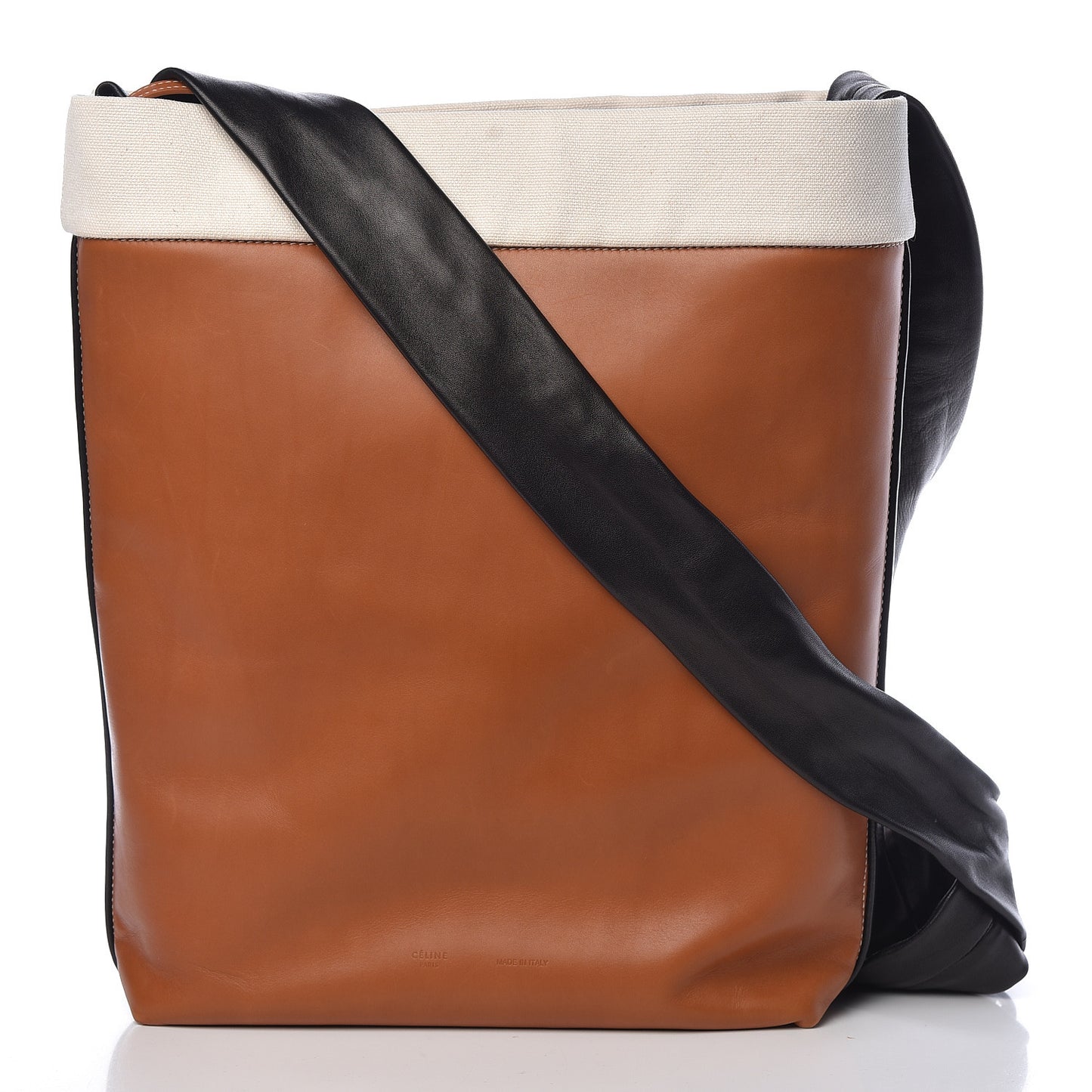Lambskin Calfskin Band Twisted Cabas Tan