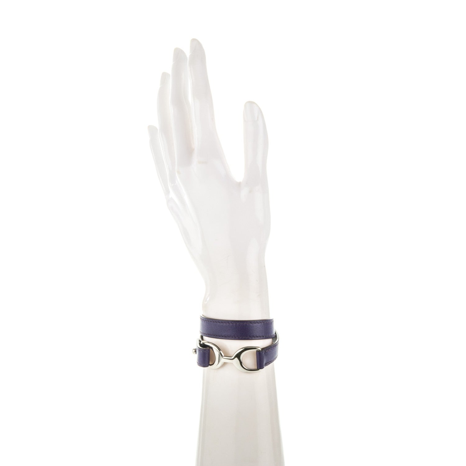 Hermes Swift Baby Pavane Double Tour Bracelet XS Iris 2 of 6