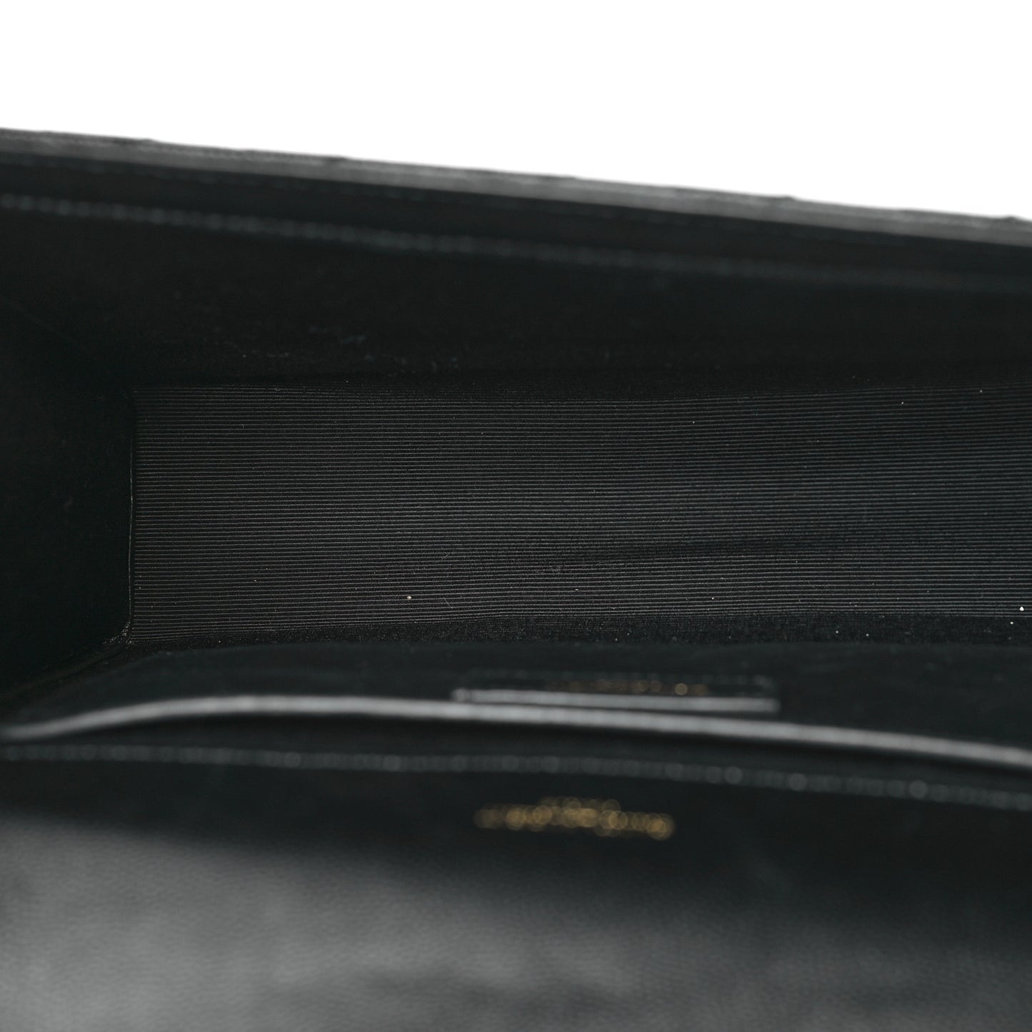 Grain De Poudre Textured Mixed Matelasse Triquilt Medium Monogram Satchel Black