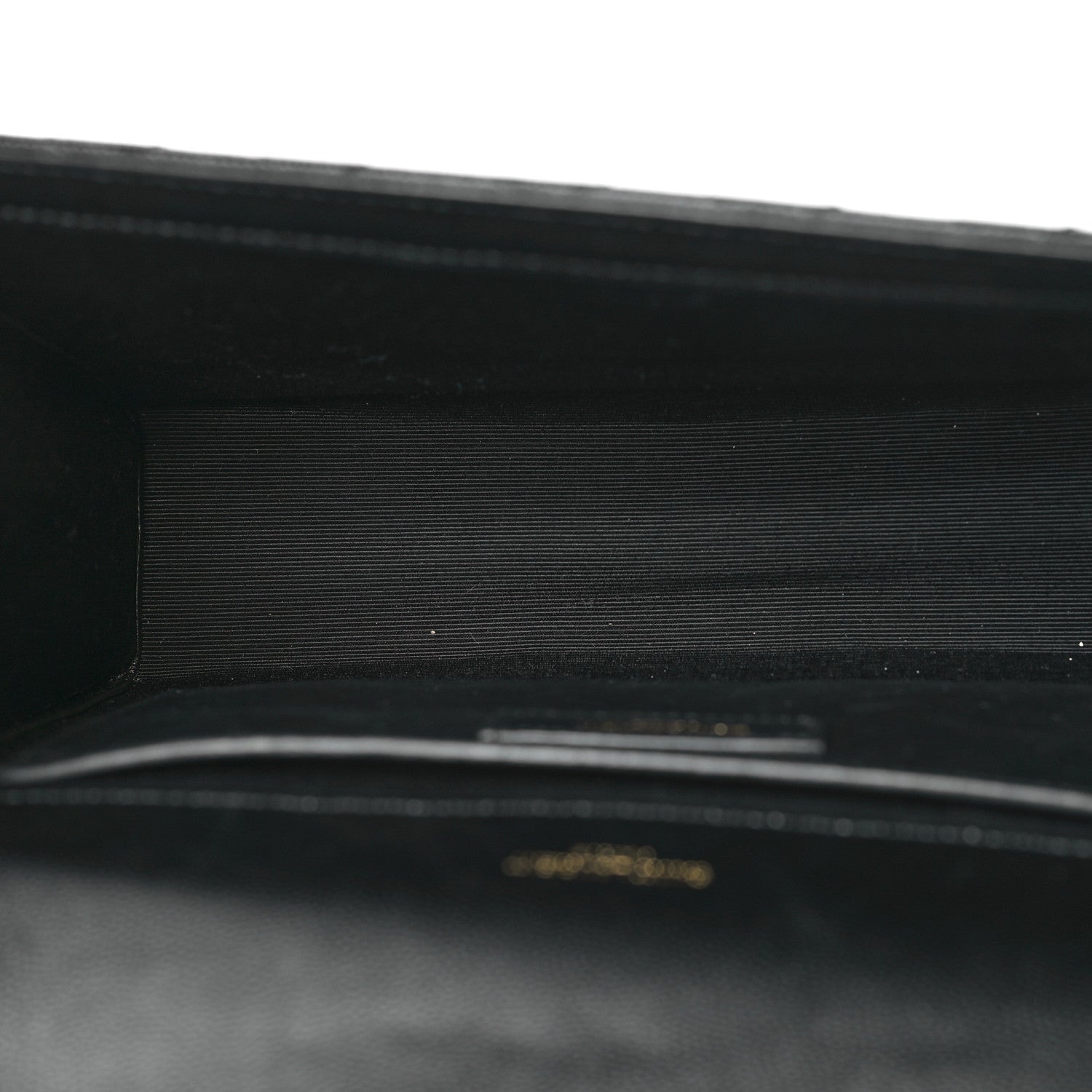 Saint Laurent Grain De Poudre Textured Mixed Matelasse Triquilt Medium Monogram Satchel Black 7 of 11