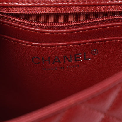 Chanel Caviar Quilted Mini Rectangular Flap Red 6 of 7