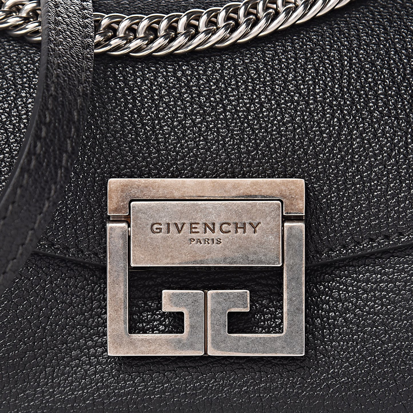 Goatskin Mini GV3 Shoulder Bag Black