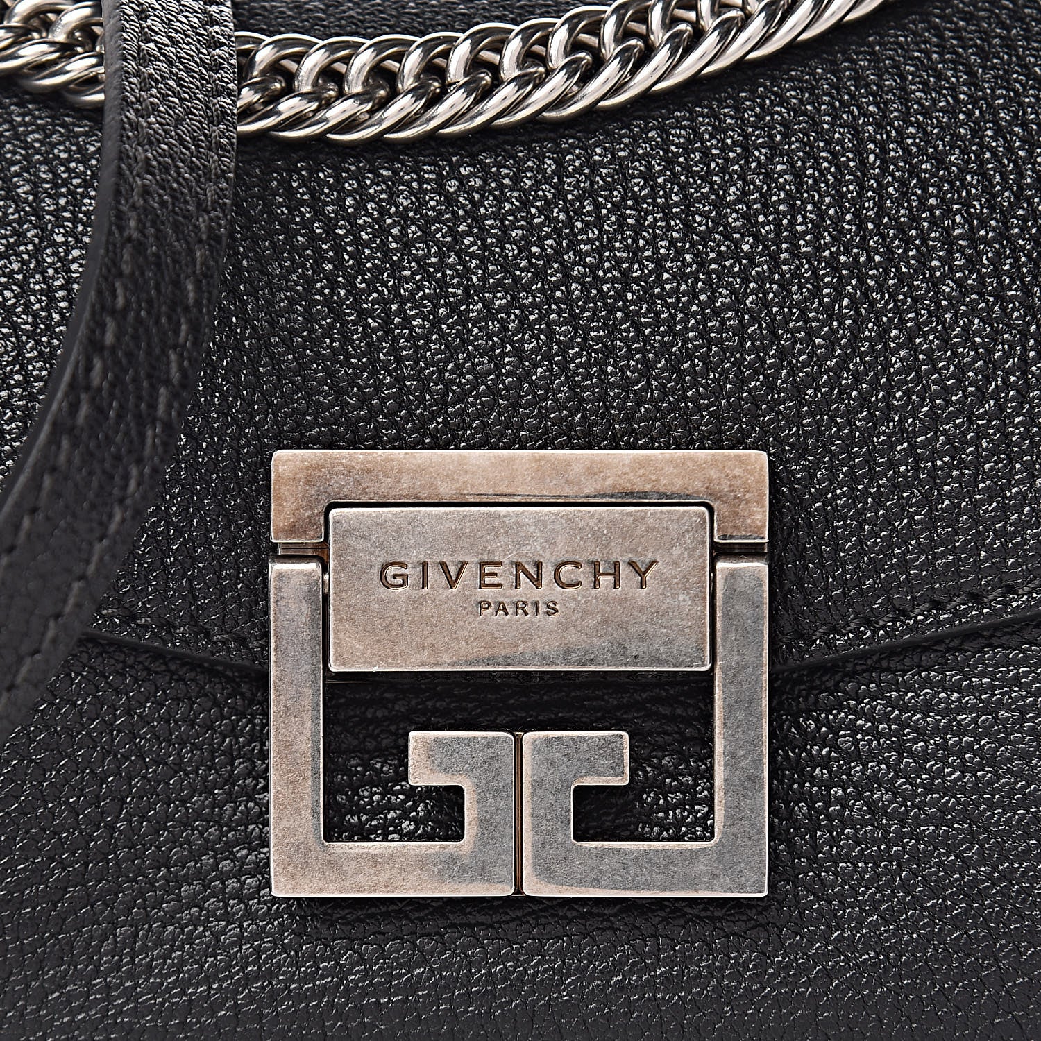 Givenchy Goatskin Mini GV3 Shoulder Bag Black 8 of 10