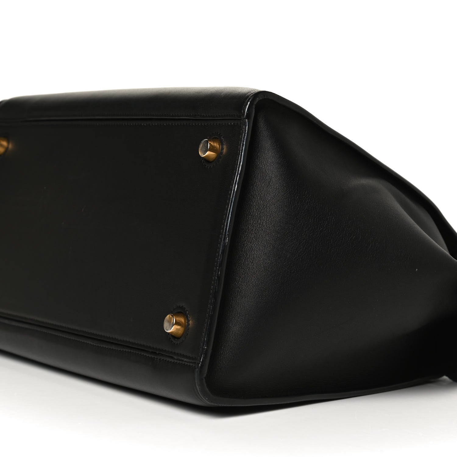 Celine Bullhide Calfskin Medium Ring Bag Black 9 of 11