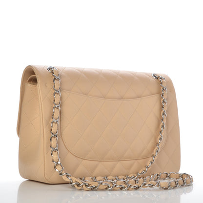 Chanel Caviar Quilted Jumbo Double Flap Beige Clair 3 of 10