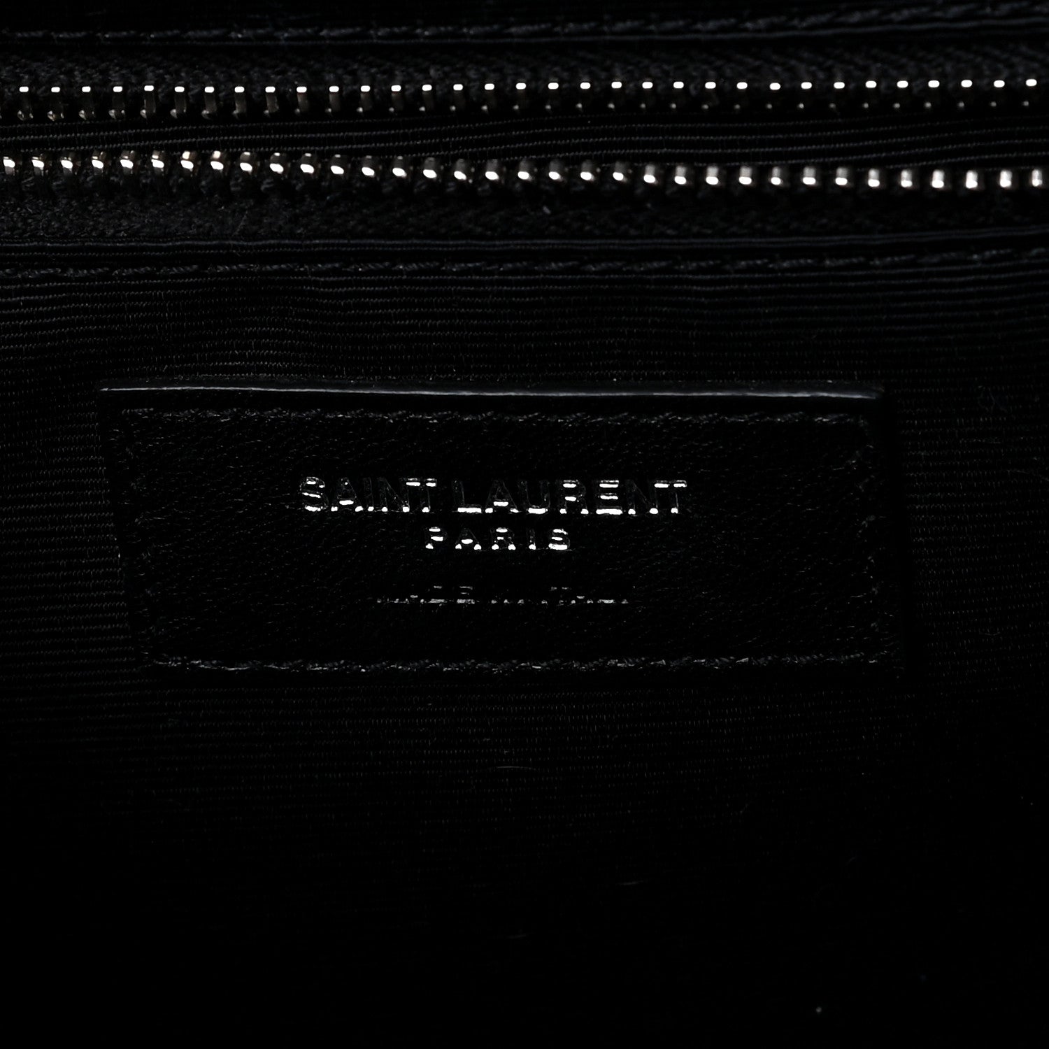 Saint Laurent Grain De Poudre Textured Mixed Matelasse Large Triquilt Monogram Satchel Asphalt 8 of 9