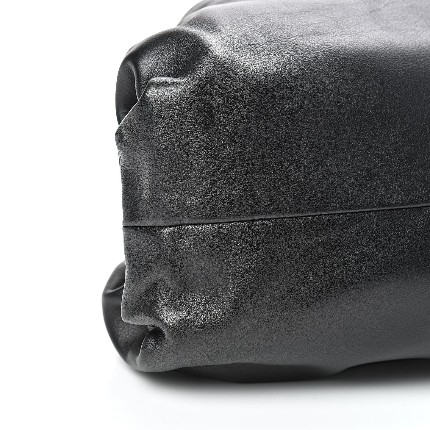 Smooth Butter Calf The Pouch Oversized Clutch Black