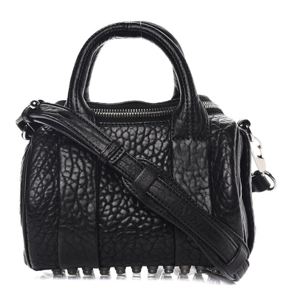 Alexander Wang Pebbled Lambskin Mini Rockie Black Rhodium Hardware 1 of 7