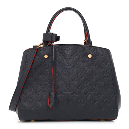 Louis Vuitton Empreinte Montaigne MM Marine Rouge 1 of 12