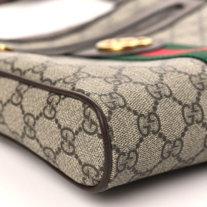 Gucci GG Supreme Monogram Web Small Ophidia Messenger Bag Brown 8 of 9