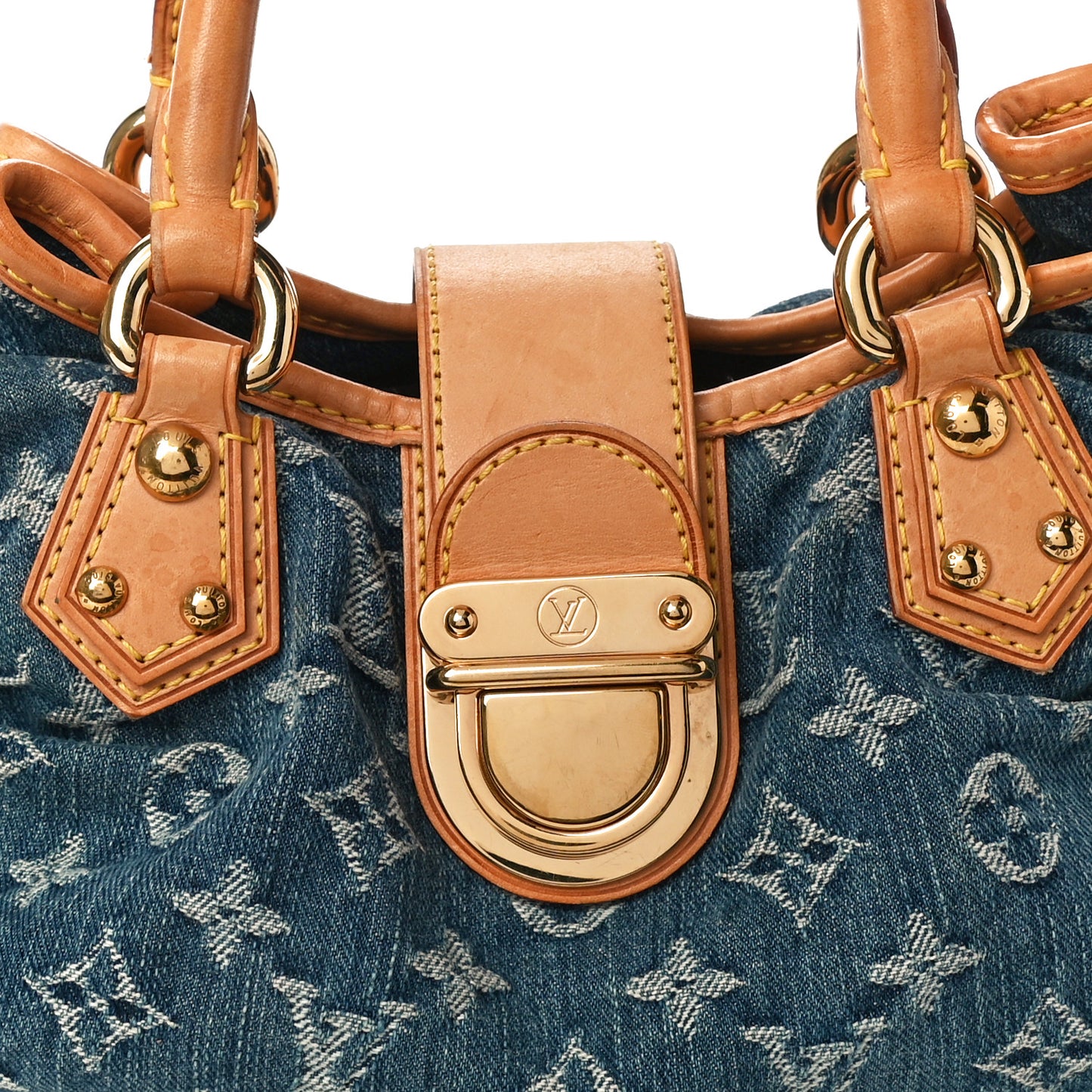 Monogram Denim Pleaty Blue