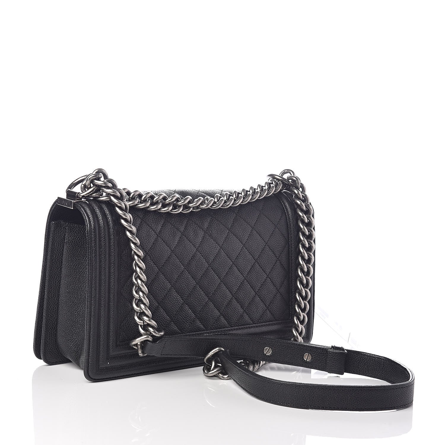 Chanel Caviar Quilted Medium Boy Flap Black 3 of 11