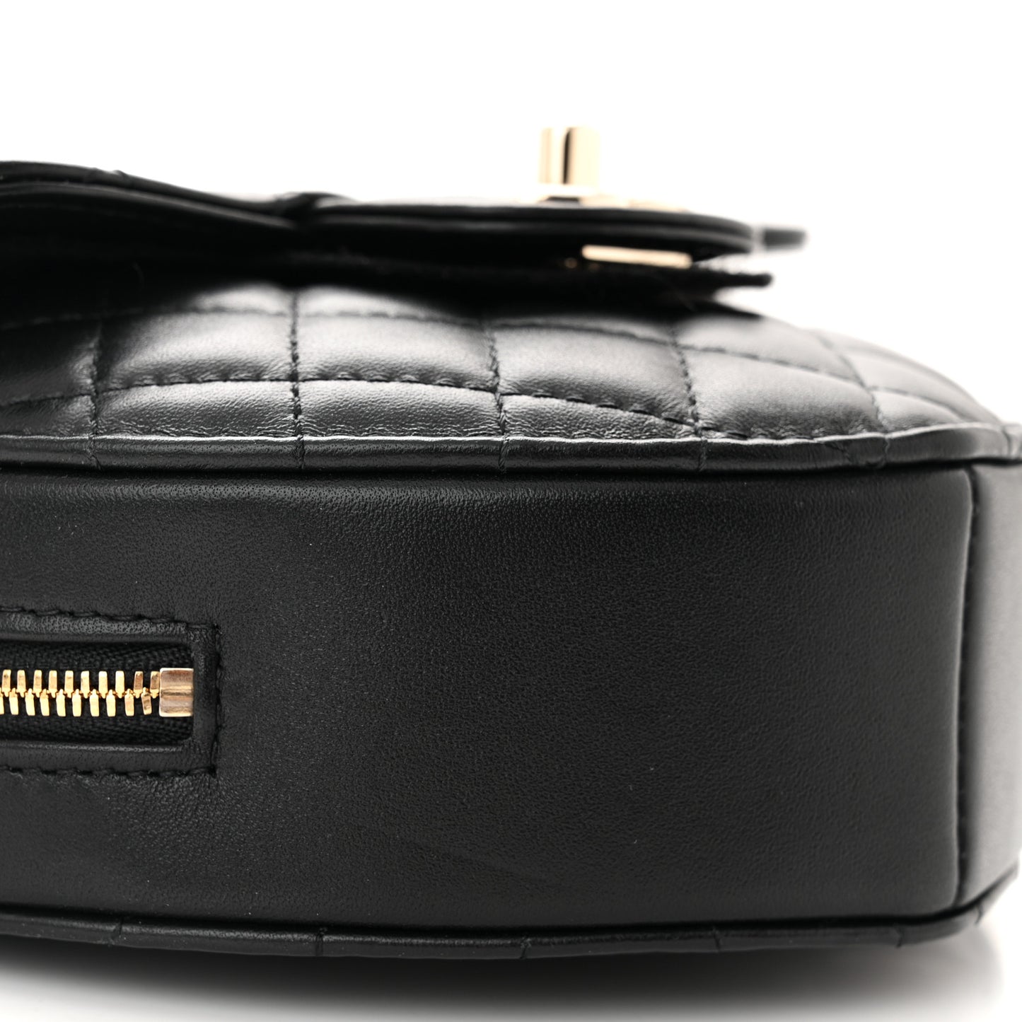 Lambskin Quilted CC In Love Heart Bag Black