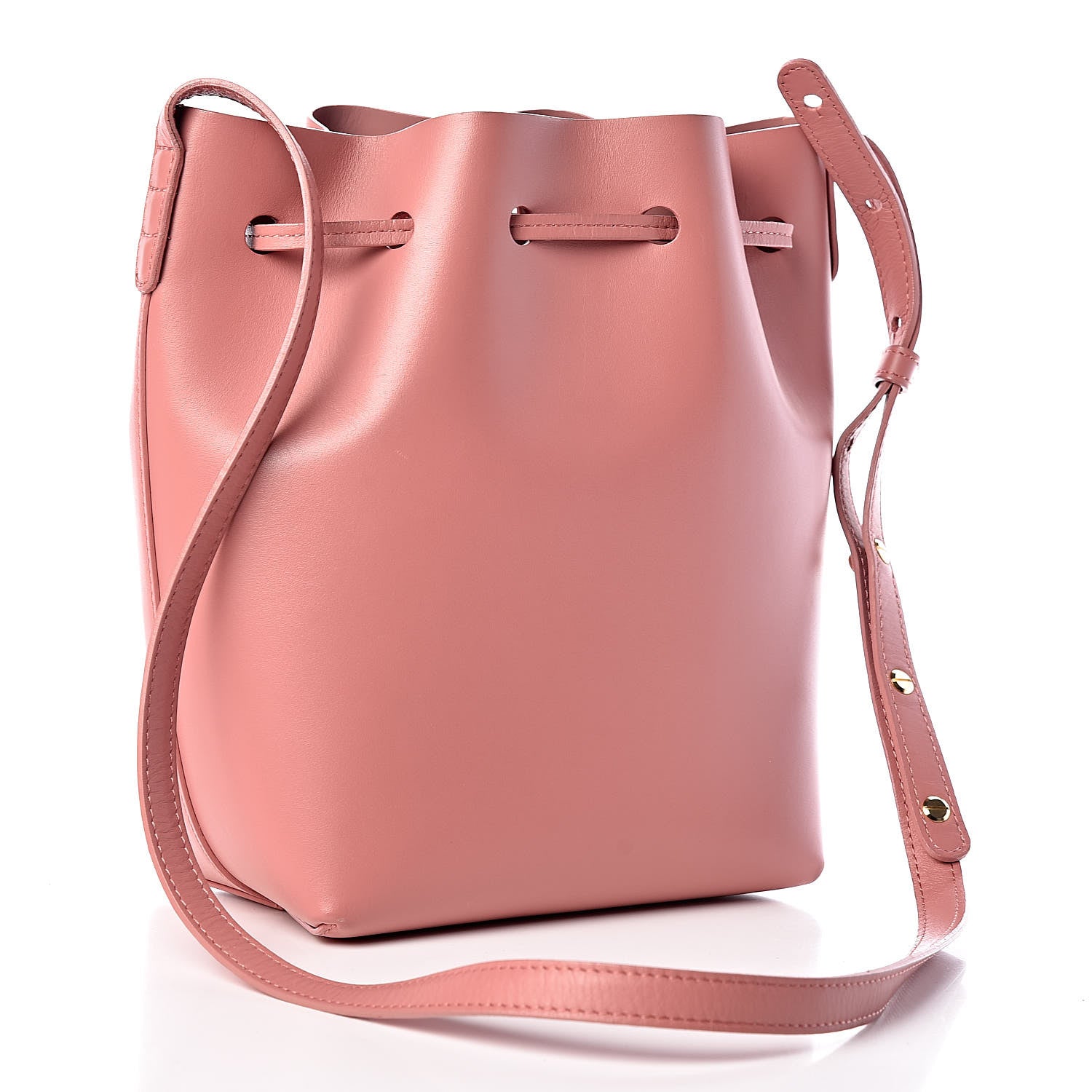 Mansur Gavriel Calfskin Mini Bucket Bag Blush 3 of 12