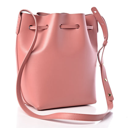 Mansur Gavriel Calfskin Mini Bucket Bag Blush 3 of 12