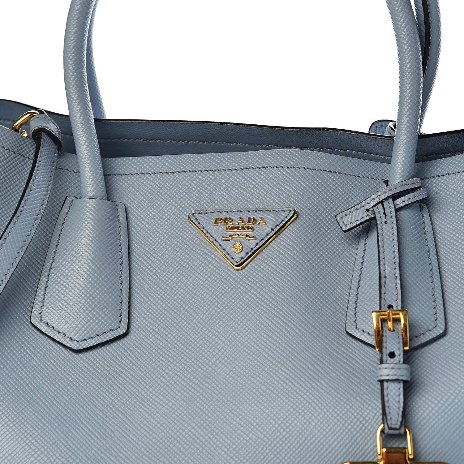 Prada Saffiano Cuir Medium Double Bag Astrale 10 of 10
