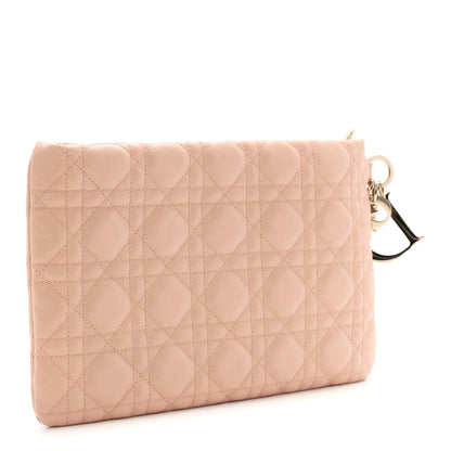 Christian Dior Coated Canvas Cannage Panarea Pouch Blush Powder 3 of 7
