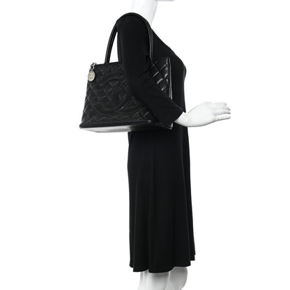 Chanel Caviar Quilted Medallion Tote Black 2 of 11