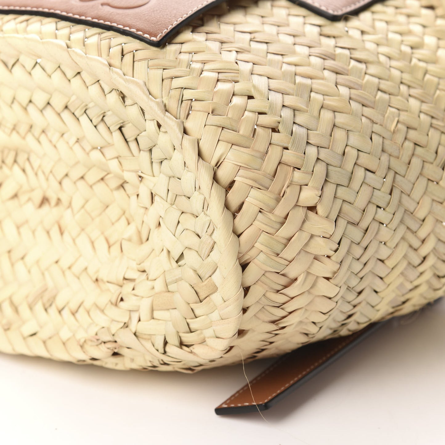 Raffia Small Basket Tote Bag Natural Tan