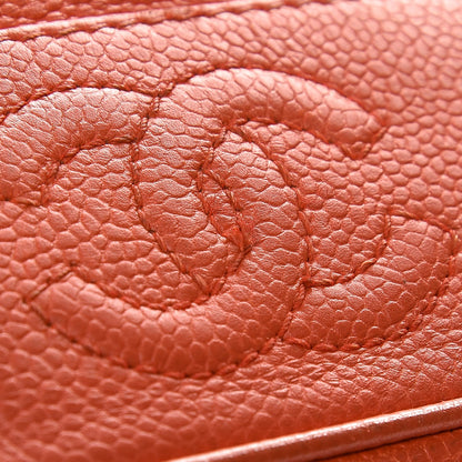 Chanel Caviar CC Drawstring Shoulder Bag Orange 16 of 16