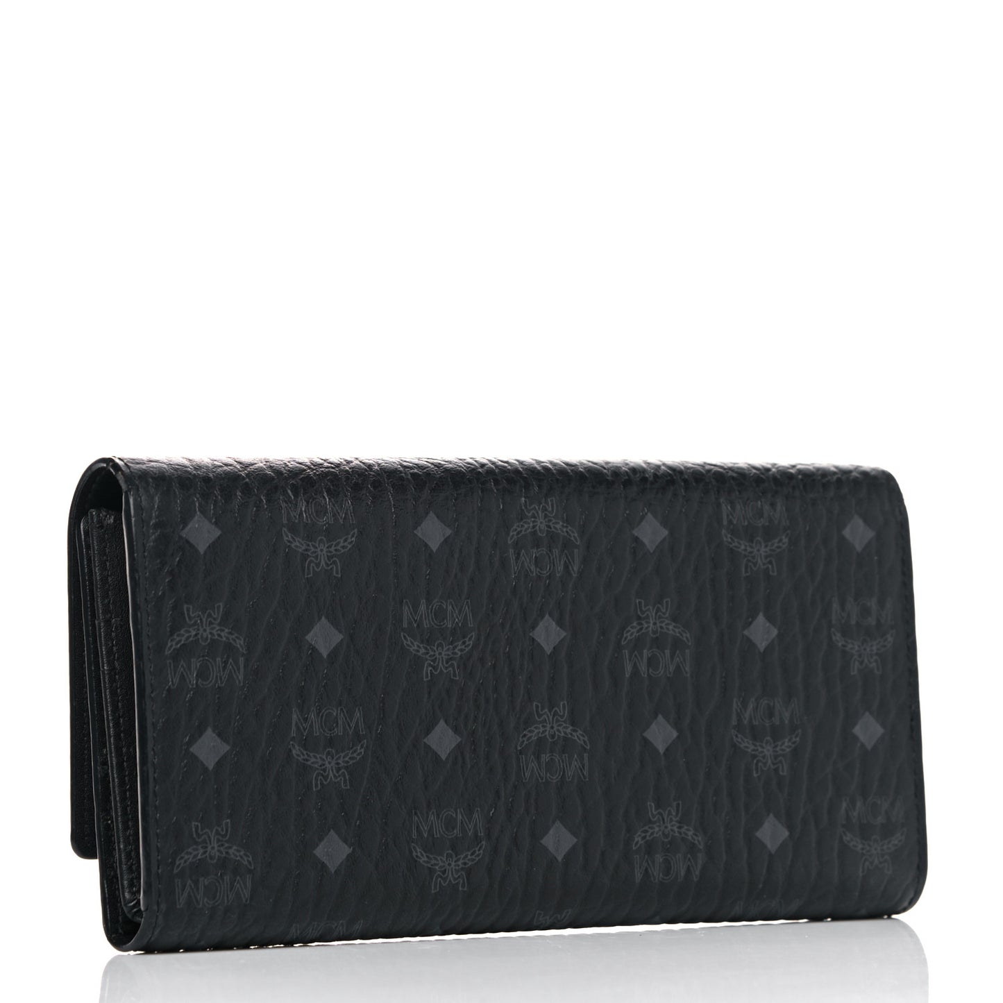 Visetos Large Tri-Fold Flap Wallet Black