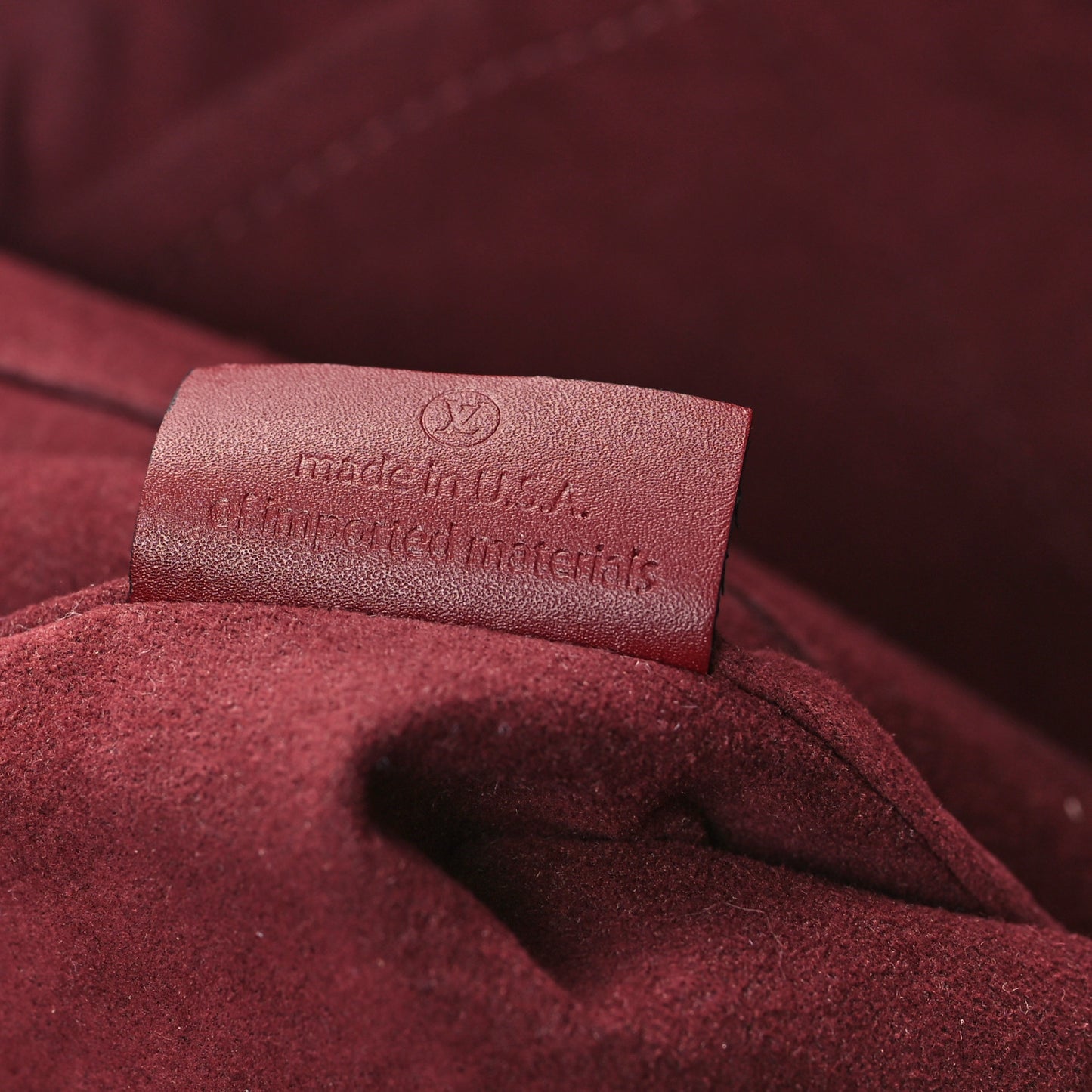 Monogram Flower Zipped Tote MM Bordeaux