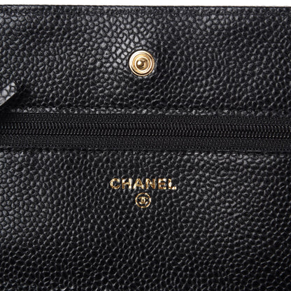 Chanel Caviar Quilted Wallet On Chain WOC Black 6 of 11
