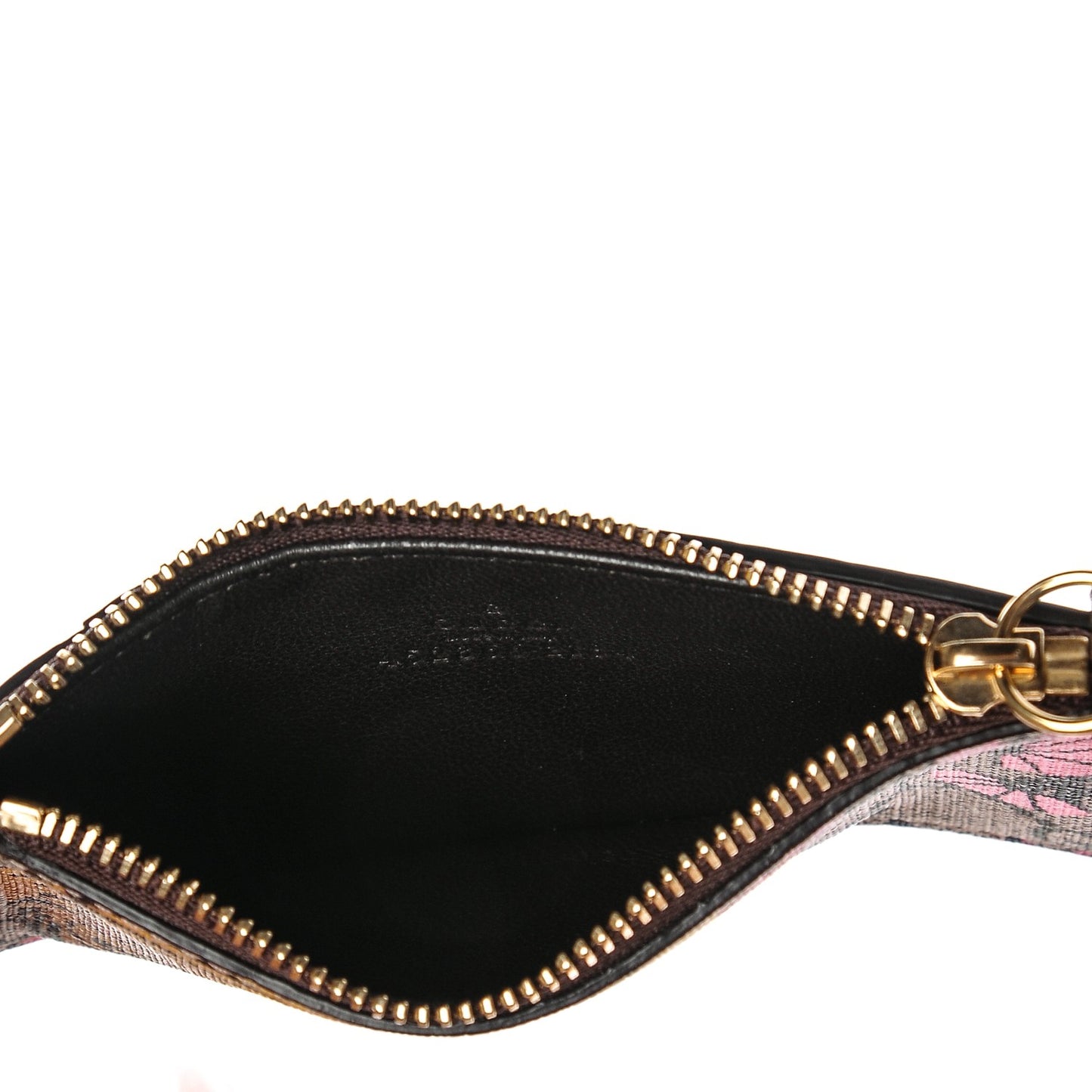 GG Supreme Monogram Bengal Coin Case Card Holder Beige Crop Pink New Acero
