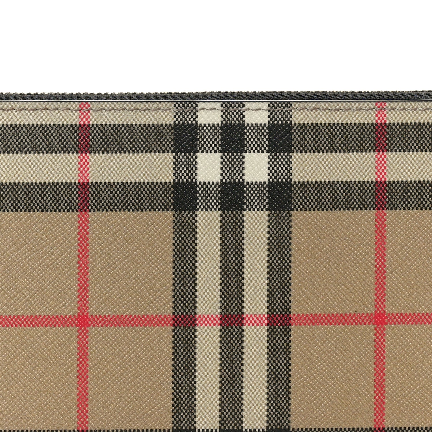 Burberry Vintage Check Elmore Zip Around Wallet Black 7 of 8