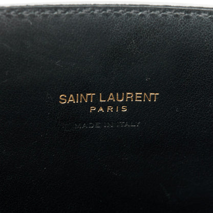 Saint Laurent Calfskin Crocodile Embossed Nano Sac De Jour Black 6 of 11